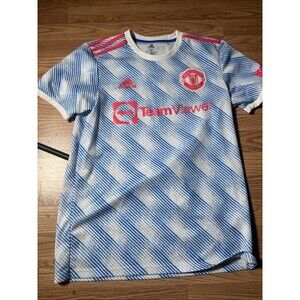 Manchester United Team Viewer Adidas Soccer Jersey 2021–22 Third Kit, Size M